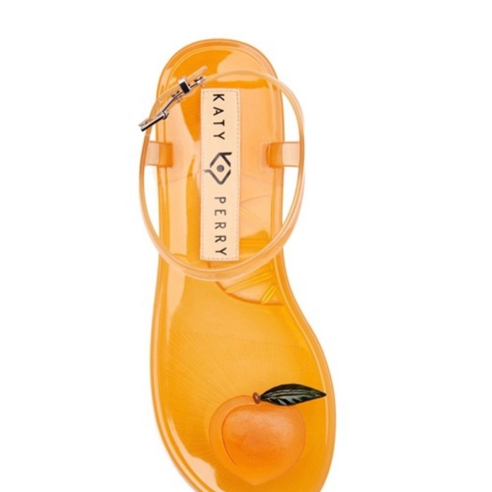 Katy Perry Collections Orange Sandals with Clear Design NWOT